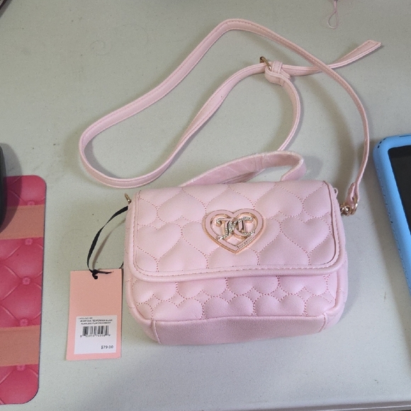 Juicy Couture Handbags - Juicy Couture Pink Quilted Crossbody Bag